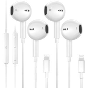 2Pack Wired Headphones for iPhone Earbuds/Earphones with Lightning Connector Built-in Remote to Control Music, Phone Calls & Volume Headsets Compatible with iPhone 14 13 12 11 Pro Max XS XR X 8 7 Plus