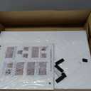 UJSCE Boho Small Side Table with Storage Shelf - White Wood Side Table for Small Spaces - Compact Living Room Furniture