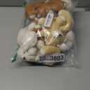 Zubebe 24 Set Christmas Bear Stuffed Animal 4.3 Inch Mini Keychain, Plush Tiny Bears Party Favors With Detachable Scarf for Xmas Birthday Wedding Decoration