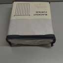 INOVADAY 100% Blackout Curtains for Bedroom, Black Out Curtains 84 Inch Long, Clip Rings Linen Blackout Drapes, Thermal Insulated Room Darkening for Living Room, 2 Panels - Beige,W50xL84