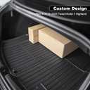 Trunk Mat for Tesla Model 3 2026, All Weather Durable TPE Trunk Protector,Waterproof Rear Cargo Liner for New Tesla Model 3 Highland Accessories 2024-2026