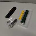 J81G Tactical Rechargeable Flashlight with Holster, 1300 Lumen Super Bright IP68 Waterproof Dual Button Flashlight for Tactical Games Outdoor