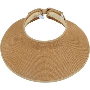 Sun Hats for Women Fashionable Womens Wide Brim Hat Roll-up Straw Sun Visor Hat