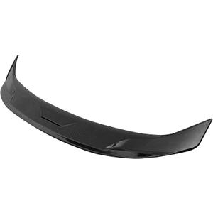 IKON MOTORSPORTS, Trunk Spoiler Compatible with 2022-2025 Honda Civic Sedan 4-Door, JDM Style ABS Plastic Rear Tail Trunk Wing Spoiler Lip Carbon Fiber Print