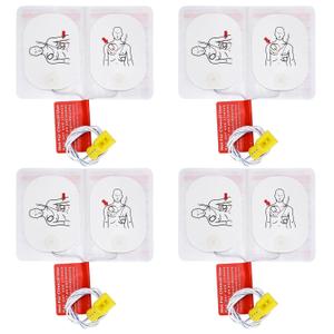 4 Pairs AED Pads - Reusable Adult AED Training Pads - AED Trainer Replacement Pads for Nurse Training and Student Learning