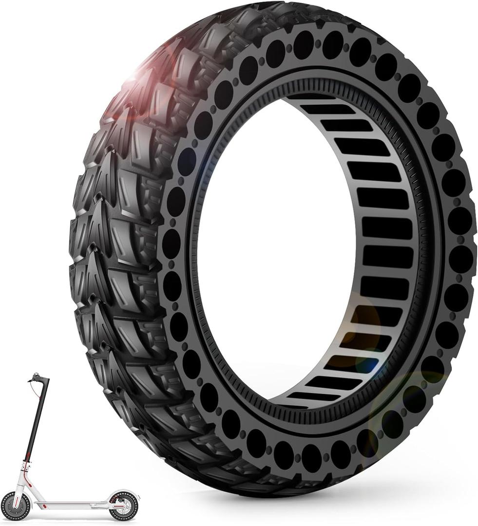 BANGTING 1PCS 60/70-6.5 Scooter Tire, 10x2.5 inch Tire Solid for Segway Ninebot Max G2 / G30 / G30D / G30E / G30E / G30LP / G30D II / G30 Max, 10x2.5-6.5 Tires Replacement for Electric Scooter (Black)