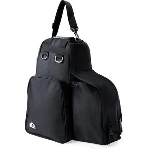 FitsT4 Sports Equestrian Boot Bag Comfort Grip Multi-Functional Horse Riding Gear Pack for Helmet Horsewhip Padded Divider Equipment