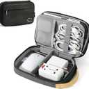 Travelkin Cord Organizer Travel, Electronic Organizer Travel Case, Cable Organizer Bag For Cords,Chargers Phone, Sd Card,Usbs (Black)