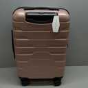 BAGSMART Carry On Luggage 22x14x9 Airline Approved with Spinner Wheels,Lightweight 20 Inch Luggage with TSA Lock,Expandable Hard Shell Carry On Suitcases for Men Women,Rose Gold