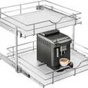 WelFurGeer 2-Tier Kitchen Cabinet Pullout Shelf and Drawer Organizer, Soft Close Pantry Pull Out Shelves, Heavy Duty Pull Out Cabinet Organizer with Shelf Liner for Kitchen Cabinets, Pantry Storage