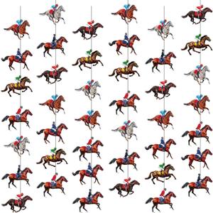 Blosssound 8 Pieces Derby Party Decorations Horse Racing Banner Garlands Derby Party Hanging Banner Horse Racing Garland Streamers Decorations for Run for the Roses Themed Birthday Supplies