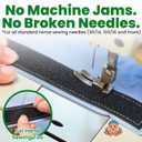 ECOHomes 3/4 Inch Wide x 100 FT Sew On Hook and Loop Tape for Fabric Roll, Sewable Sew-On Strips for Clothing, Clothes, Fabric | No Adhesive Sewing Fastener Straps, Easy Sew in, Strong Grip, Black