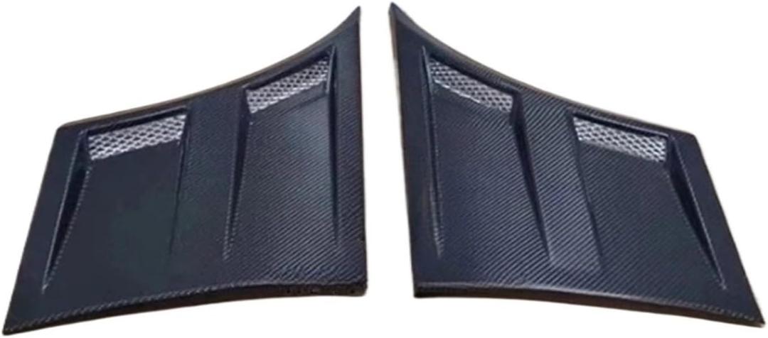 Carbon Fiber FRP Unpainted Material Front Side Fenders Air Vents Car Styling Compatible for Mustang 15-17(FRP)