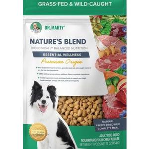 Dr. Marty Nature's Blend Premium Origin Freeze-Dried Raw Lamb/Venison/Beef/Mackerel Dry Dog Food 16 oz (EXP 04/06/28)