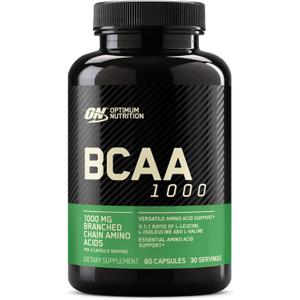 Optimum Nutrition Instantized BCAA Capsules, Keto Friendly Branched Chain Essential Amino Acids, 1000mg, 60 Count