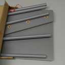 Humble Crew 4-Tier Kids Bookshelf, Grey Wood/White - Premium Book Shelf for Kids Rooms with Four Deep Pockets - Toddler Sling Book Rack with Deep Sleeves, Nursery Bookcase Organizer