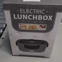 Vabaso Electric Lunch Box for Adults, 80W Heated Lunch Box Portable Food Warmer Lunch Box for Work/Men/Car/Truck with 1.5L 304 Stainless Steel Container Fork & Spoon, 110V/12V/24V (Dark Green)