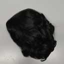 Quantum Love V Part Yaki Curly Wigs for Black Women Afro Curly V Part Synthetic Wig 12Inch Natural Black No Leave Out Clip in Half Wig