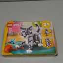 LEGO Creator 3 in 1 Playful Cat Toy - Building Toy with 3 Building Options, Cat, Dog, or Pigeon - Birthday Gift for Kids - Animal Figures for Kids, Girls and Boys, Ages 8+ - 31163