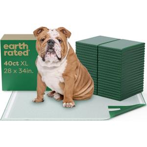 Earth Rated 3-in-1 Max Absorbency Puppy Pee Pads for Dogs, Odor Blocking, Leak Prevention Potty Training Pad, XL, 28 x 34 Inches, 40 Count