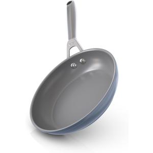 Ninja Ceramic Pro 8" Fry Pan, Non-Stick Pan, Nontoxic, PTFE Free, Ceramic Coated, Stainless Steel Handle, Stove and Oven Safe to 550F, All Stovetops & Induction Compatible, Midnight Blue, CW30020MM