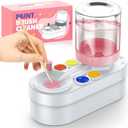 Paint Brush Cleaner Tool: Paint Set for Kids, Art Stuff, Brush Rinser Cup(Running Water Circulation), Art Supplies for Acrylic, Watercolor Accessories, Gift for Adult, Artist, Kids