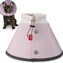 Agape Soft Dog Cone for Small Dogs & Cats, Comfy Dogs Recovery Collar After Surgery, Adjustable E Collar Alternative to Stop Licking, Protective Elizabethan Collars for Pup, Comfortable Dog Cones (5 (Neck:10"-13"))