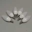 PARTPHONER E12 Base LED Light Bulbs B11 Candelabra Bulbs 60W Equivalent, Non-Dimmable 6W LED Bright Candle Small Base Chandelier Bulb 600 Lumen, 2700K Soft White for Pack of 6