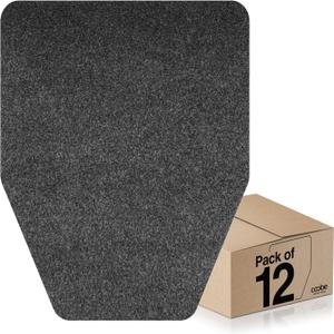 Urinal Mats 12 Pack, Eliminating Bathroom Odor Urinal Floor Pads, Water Absorption Splash Mat, Commercial Pee Pad for Men's Restroom