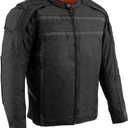 Milwaukee Performance Men's Vented Textile Jacket with High Visibility Reflective (Black, XXX-Large), 1 Pack