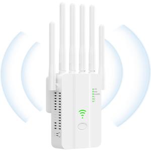 WiFi Extenders Airpods Pro, WiFi Extenders Signal Booster for Home Long Range Up to 10000 sq. ft & 40 Devices, WiFi Extender & Wireless Access Point, Easy Setup