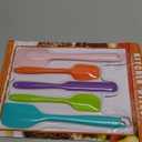 Silicone Spatula Set, 5 Piece Food Grade Rubber Spatulas for Baking, Cooking, and Mixing High Heat Resistant Non Stick Dishwasher Safe BPA-Free (Multicolor)