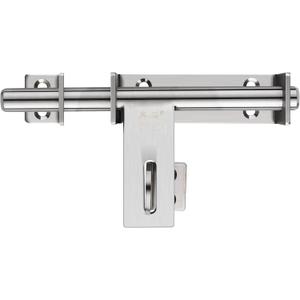 Heavy Duty Barrel Bolts Safety Door Lock, 6.7 Inch Slide Bolt Gate Latch with Padlock Hole,Solid SUS304 Stainless Steel Barrel Bolt Latch for Wooden Fence, Yard Door, Barn Door, Shed Door, Interior