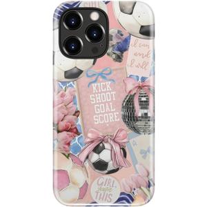LUMARKE for iPhone 14 Pro Max Case, Cute Preppy Floral Cover for Women