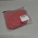 Milumia Girl's Casual Rib Knit Mock Turtle Neck Tee Long Sleeve Fitted T Shirt Tops (Red)