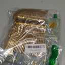 75PCS Happy Birthday Paper Plates&Nakpins,Sagegreen and Gold Disposable Dinnerware 7"Dessert Plates 6.5" Napkins Plastic Forks Tableware Party Supplies for Birthday Wedding Baby Shower Decor Serve 25