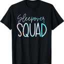 Sleepover Squad Slumber Party Crew Pajama BFF Bestie Tie Dye T-Shirt, Small