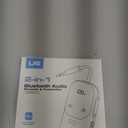 Bluetooth 5.4 Transmitter Receiver aptX Adaptive for 2 AirPods/Headphones, 2-in-1 Bluetooth Audio Adapter with Mic & LED Display for TV, Airplane Travel, 3.5mm AUX Wireless Adapter for Car/Home Stereo (Black)