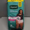 Depend Fresh Protection Adult Diapers, Incontinence & Postpartum Bladder Leak Underwear for Women, Disposable, Maximum, Large, Blush, 28 Count