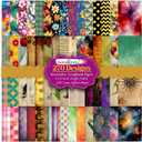 PARTH IMPEX 270 Sheets Scrapbook Paper 4x6 Single-Side - Floral Watercolor Vintage 160gsm Thick Decorative Colored Cardstock for Art Craft Scrapbooking Journaling Supplies Aesthetic Room Decor