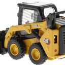 Diecast Masters 1:50 Caterpillar 242D3 Skid Steer Loader with Attachment Accessories | High Line Series Cat Trucks & Construction Equipment Scale Model Collectible DM 85676
