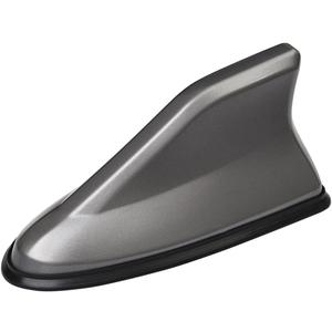 Car Shark Fin Antenna Cover, Roof Aerial Base AM/FM Radio Signal for Car SUV Truck, Vehicle Shark Fin Shape Cover with Adhesive Tape, Car Accessories Antenna Replacement Fits Most Cars (Gray)