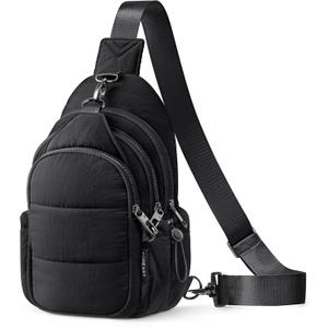 TOPEAST Sling Bag for Women, Anti-Theft Crossbody Bag with RFID Blocking & Water Bottle Holder for Travel, Water-resistant