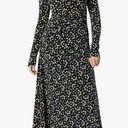 Amazon Essentials Women's Fit and Flare Long-Sleeved Short Maxi Dress
 Small