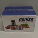 GANIZA Food Processors, Electric Food Chopper with Meat Grinder & Vegetable Chopper - 2 Bowls (8 Cup+8 Cup) with Powerful 450W Copper Motor - Includes 2 Sets of Bi-Level Blades for Fruits/Meat/Nuts