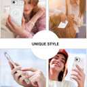 BENTOBEN Magnetic for iPhone Air Case,Clear Sparkly Glitter Phone Case [Compatible with MagSafe] Shockproof Cute Anti-Slip Anti-Yellow Women Girl Protective Cover for iPhone Air 6.5",Clear