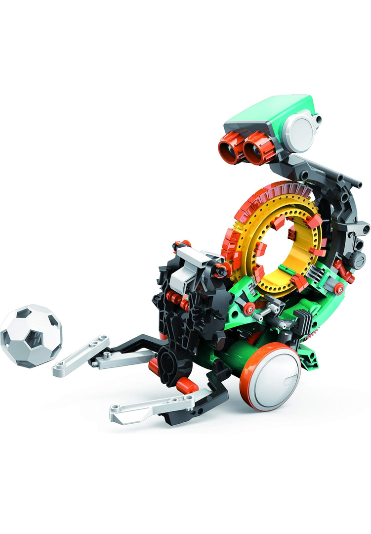 Teach Tech Mech 5, Mechanical Coding Robot, Coding Wheel Makes Robot Throw, Lift, Kick, Draw and More, Ages 10 and Older