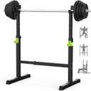 Adjustable Folding Weight Bench for Home Gym, 660 lbs Capacity Multi-Functional Workout Bench Sturdy Durable for Full Body (Black-Green)