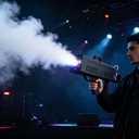 Fog Gun 1700W with RGB LED Lights, Handheld Fog Machine Smoke Cannon for Parties, Halloween, Stage Show, DJ, Club Events Performances
