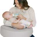 Dr. Brown's Bottle Feeding and Nursing Lap Support Pillow, Light Gray, 1-Pack